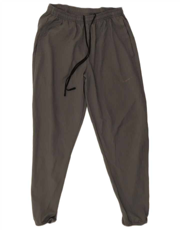 Nike Mens Dri Fit Tracksuit Trousers Joggers Medium  Grey Polyester