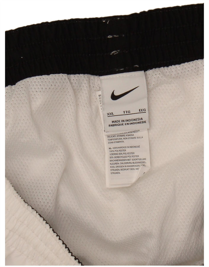 NIKE Mens Graphic Sport Shorts 2XL  White Polyester