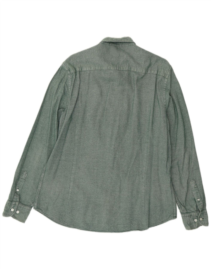 Massimo Dutti Mens Shirt XL Green