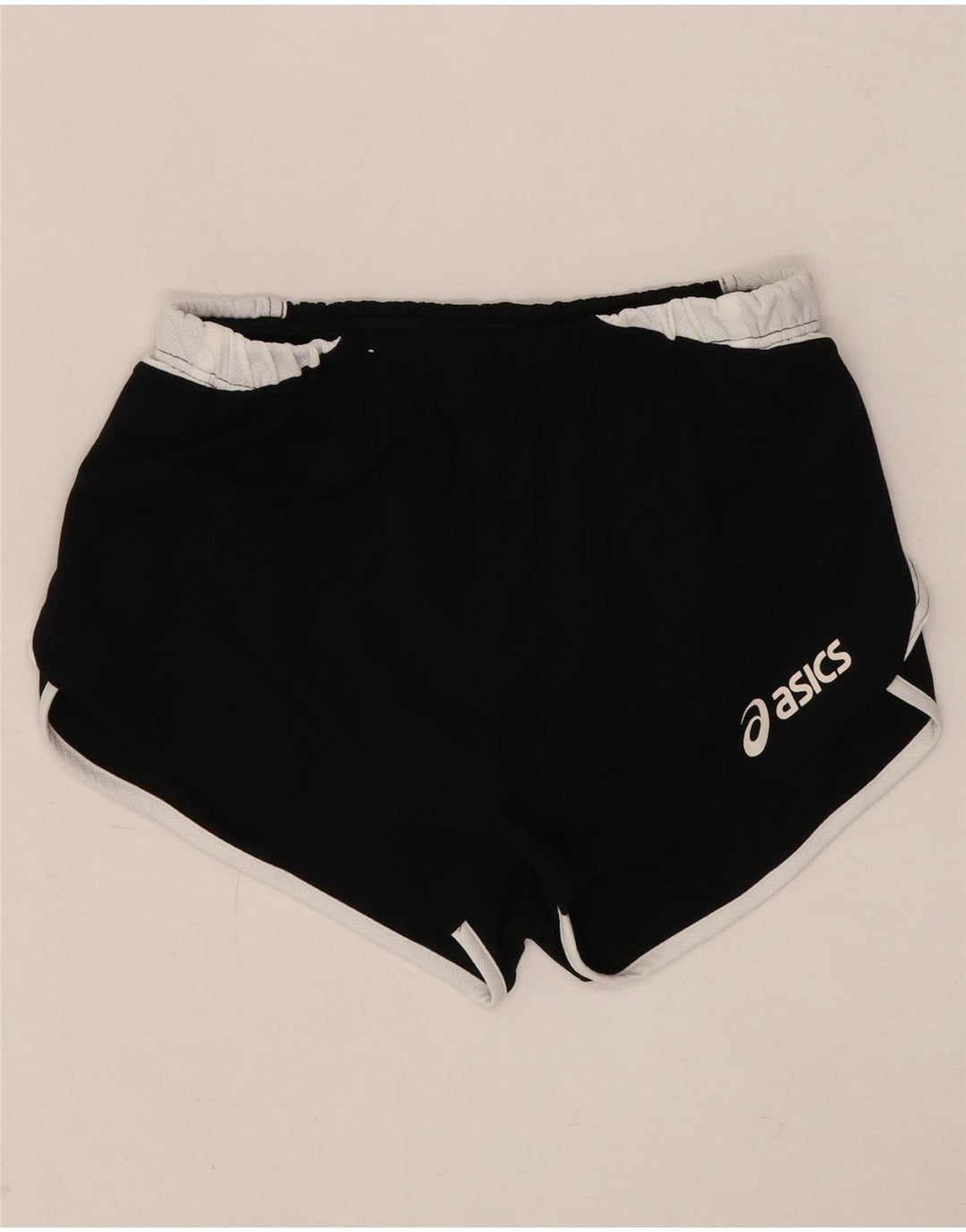 ASICS Womens Sport Shorts UK 14 Medium Black Colourblock Polyester