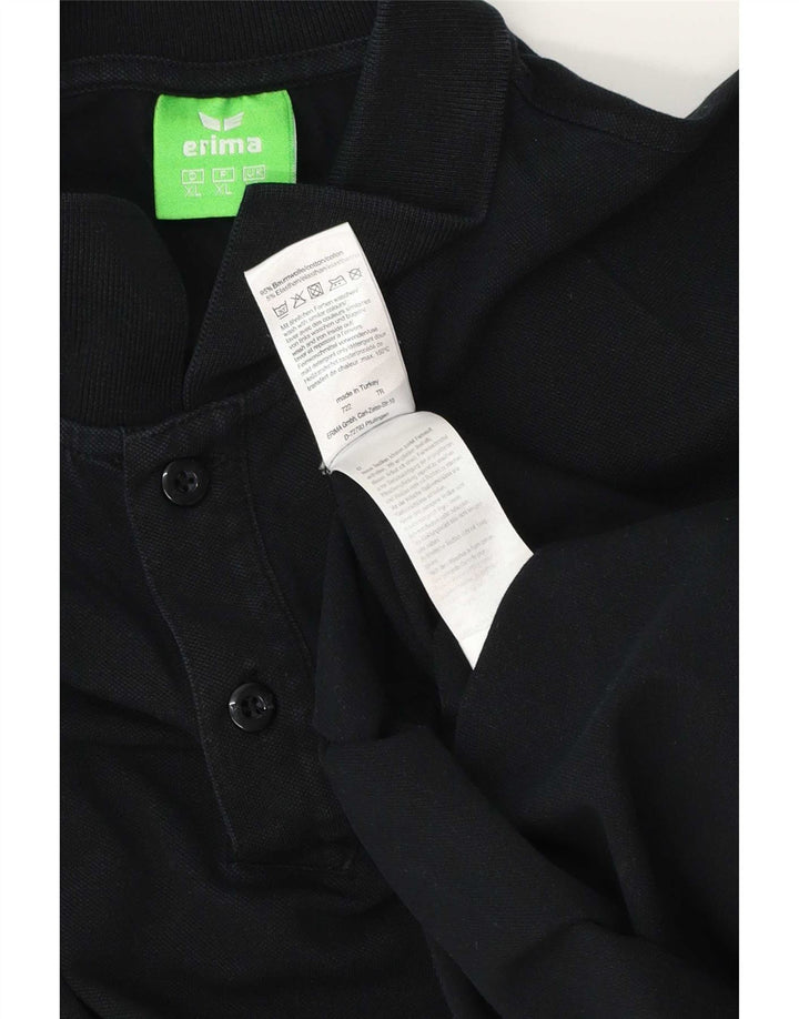 Erima Mens Polo Shirt XL Black Cotton