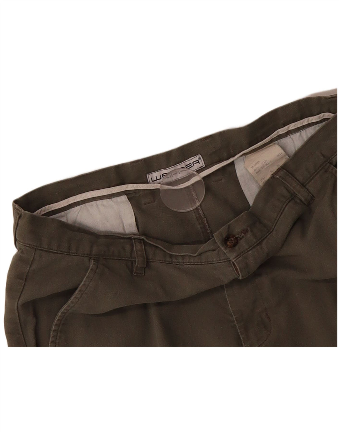 WEIPPER Mens Cargo Shorts IT 52 XL W36 Khaki Cotton