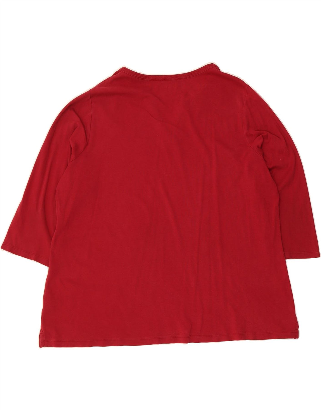 L.L.BEAN Womens Top 3/4 Sleeve UK 20 2XL Red Vintage L.L.Bean and Second-Hand L.L.Bean from Messina Hembry 