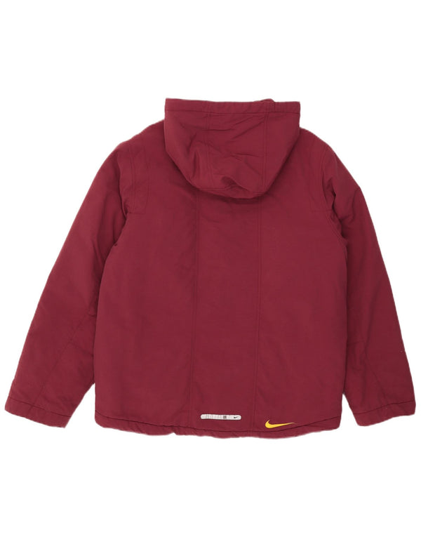 Nike Boys Hooded Windbreaker Jacket 14-15 Years XL Burgundy