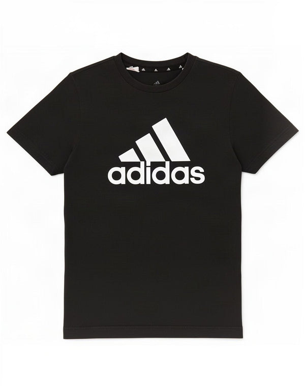 Adidas T-Shirt Graphique Garçon 13-14 ans Noir Coton