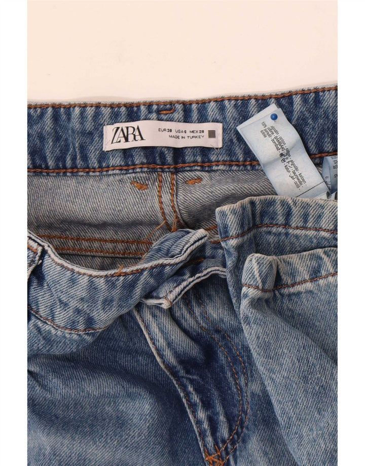 Zara Womens Flared Jeans EU 38 Small W28 L32 Blue Cotton