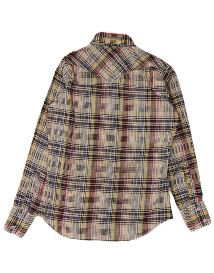 Wrangler Mens Flannel Shirt Medium Multicoloured Check Cotton