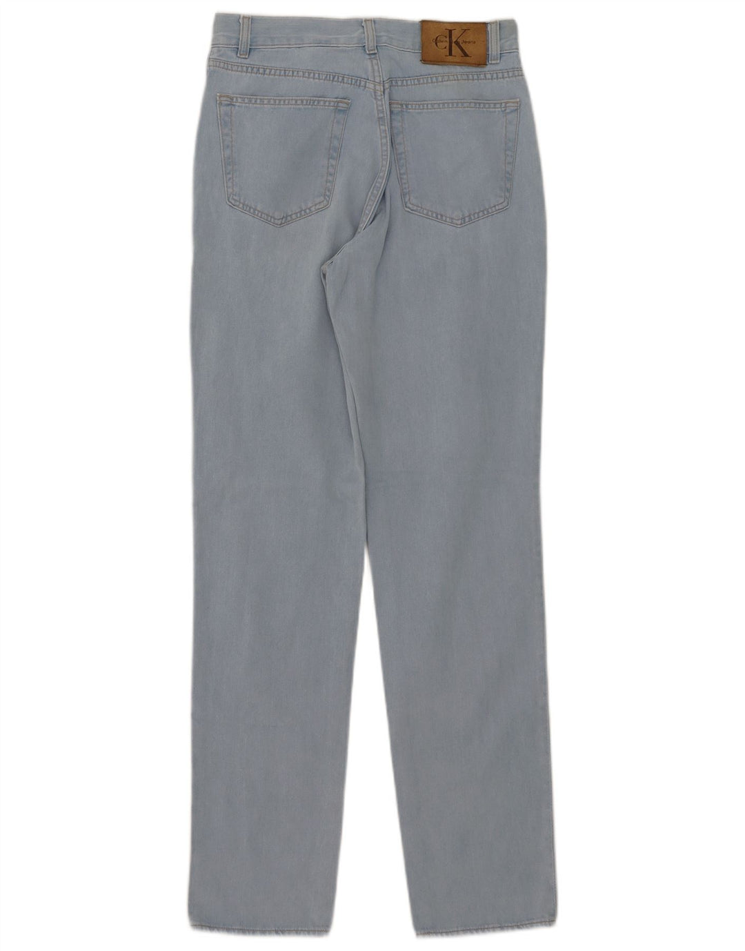 Calvin Klein Womens Straight Jeans W30 L32 Blue Cotton