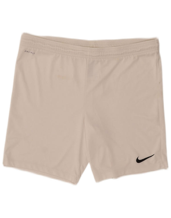 Ανδρικό αθλητικό σορτς Nike Dri Fit με μεγάλο λευκό πολυεστέρα