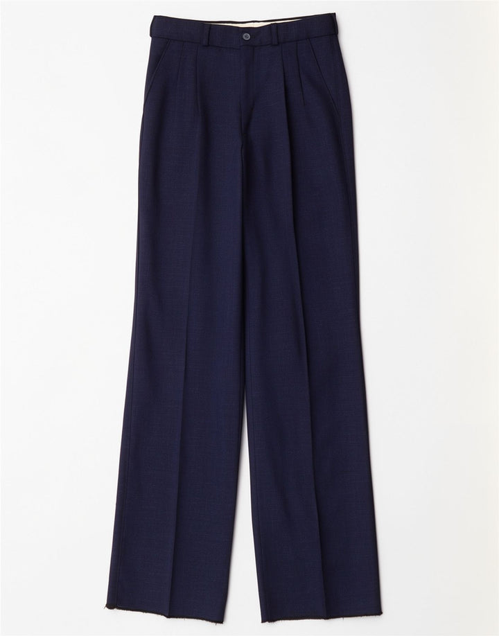 Vintage Mens Pegged Suit Trousers W25 L35 Navy Blue