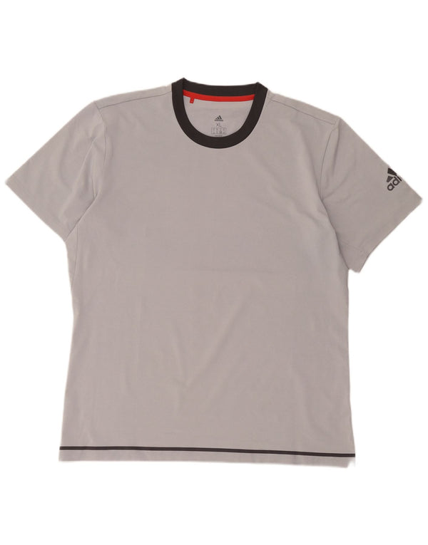 Adidas Herre grafisk T-shirt Top XL Grå Polyester