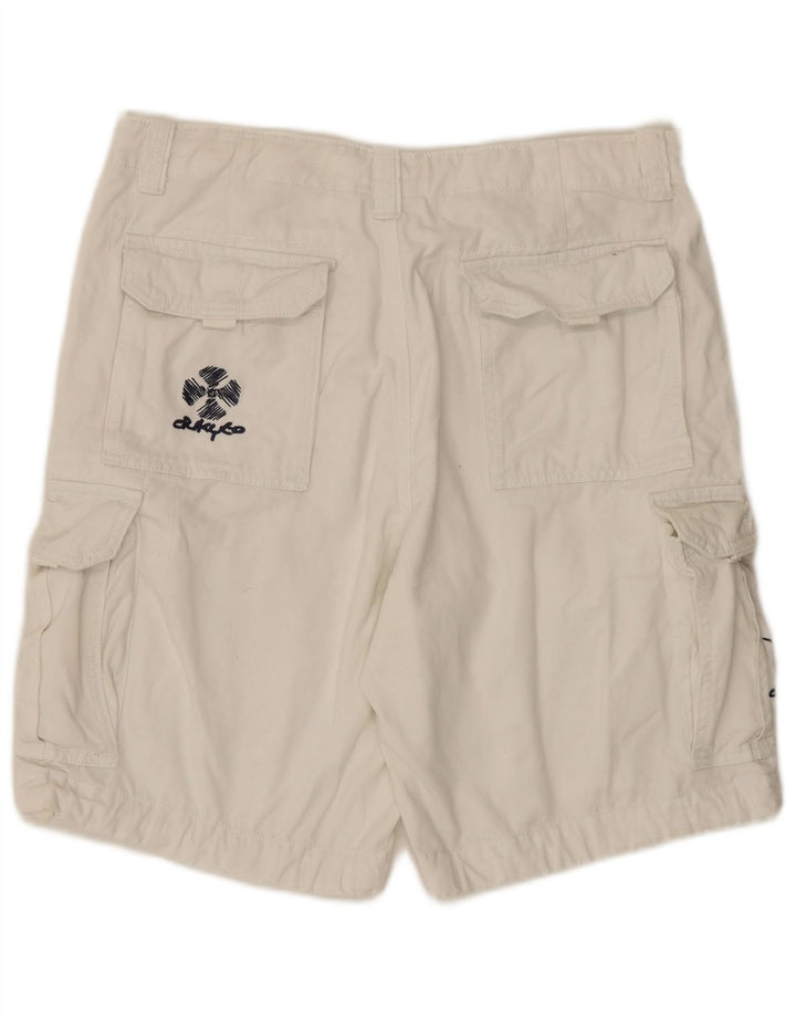 Shorts cargo masculino vintage XL W38 branco