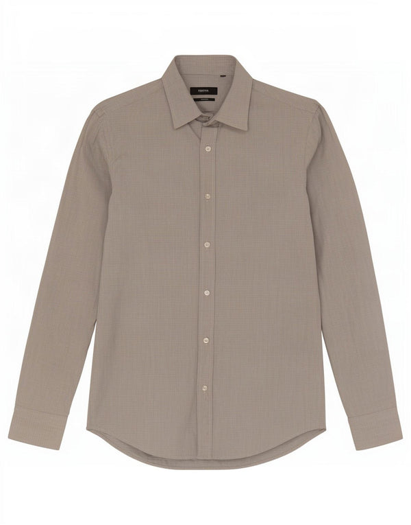Hugo Boss Mens Shirt Size 38 15 Medium Grey Striped Cotton