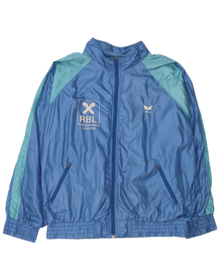 Erima Mens Graphic Loose Fit Tracksuit Top Jacket Medium Blue Colourblock