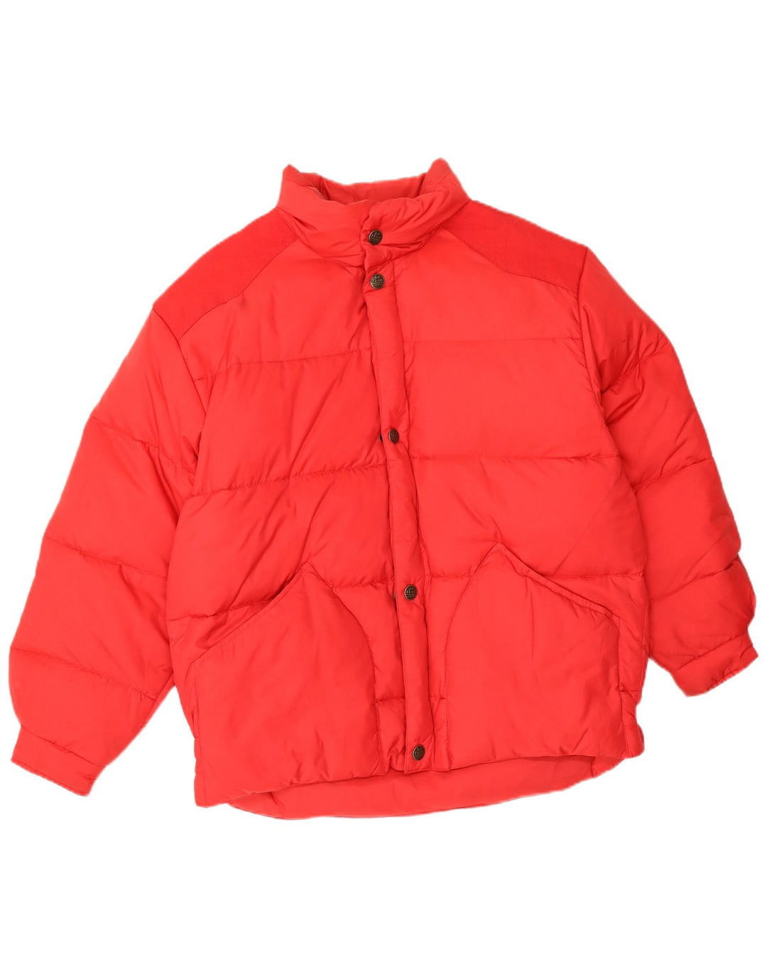 Le Frog Mens Padded Jacket UK 38 Medium Red Polyamide