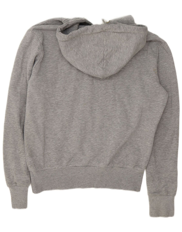 Superdry Mens Graphic Hoodie Jumper Large Grey Colourblock Cotton