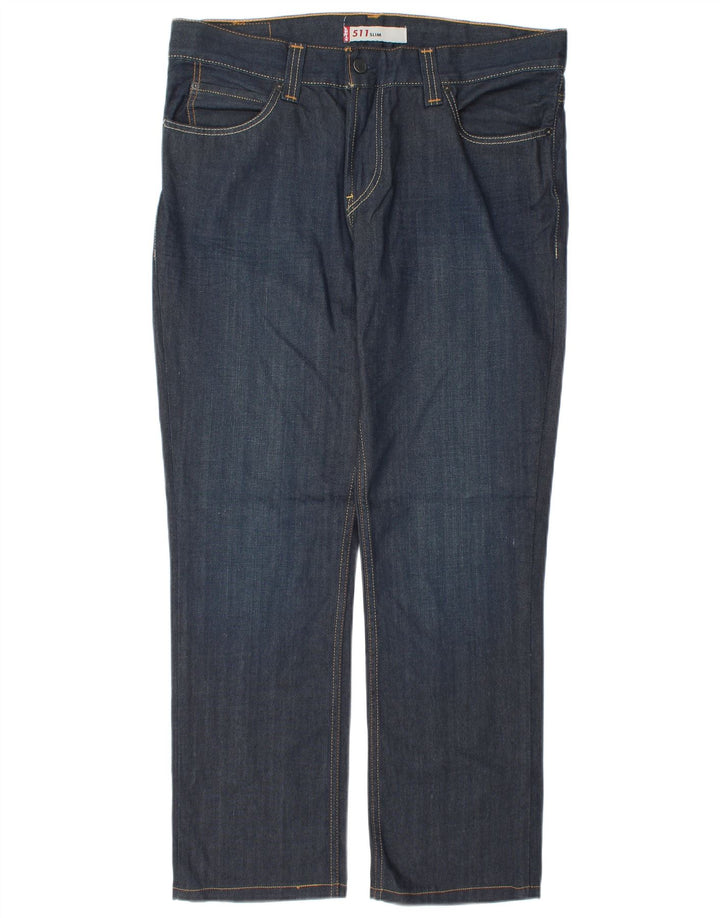 Jeans Levi's Uomo 511 Slim W38 L31 Cotone Blu Navy