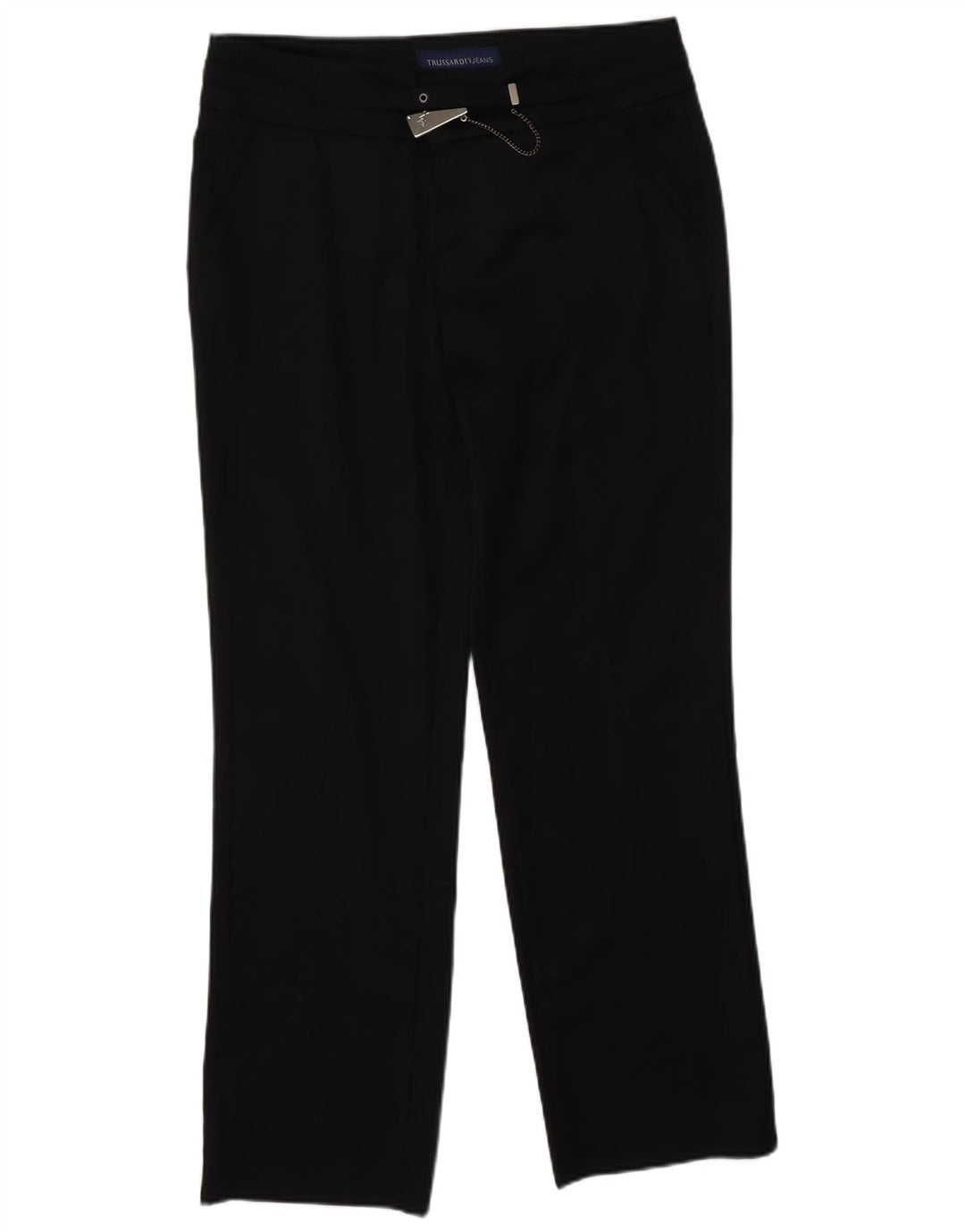 TRUSSARDI Womens Straight Suit Trousers IT 44 Medium W30 L28 Black Vintage Trussardi and Second-Hand Trussardi from Messina Hembry 