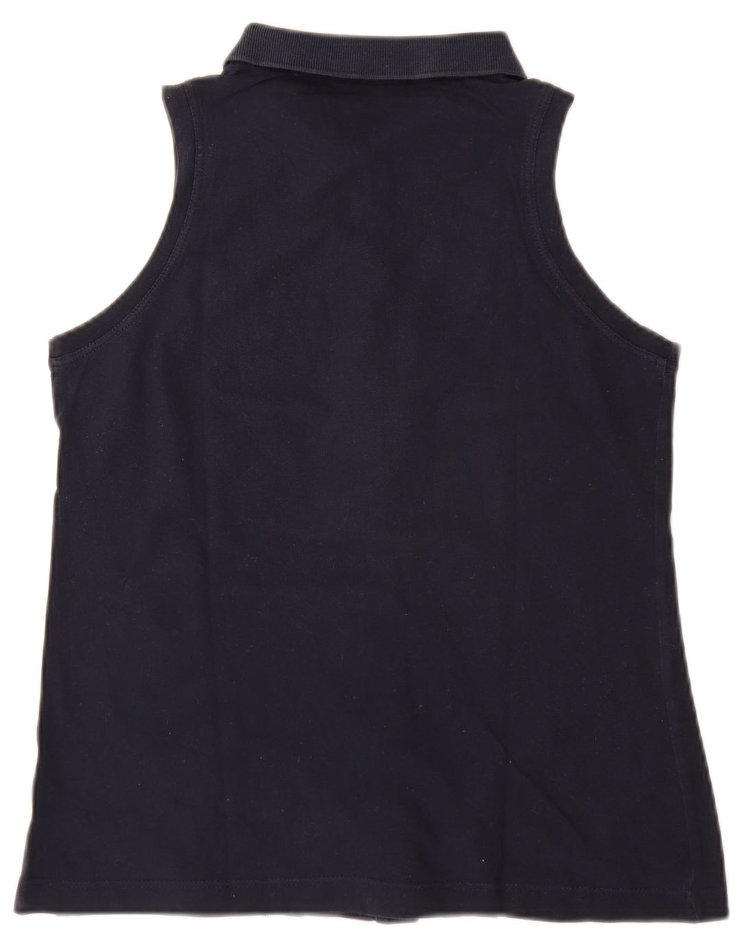 Sergio Tacchini Damen ärmellose Hemdbluse UK 12 Medium Marineblau