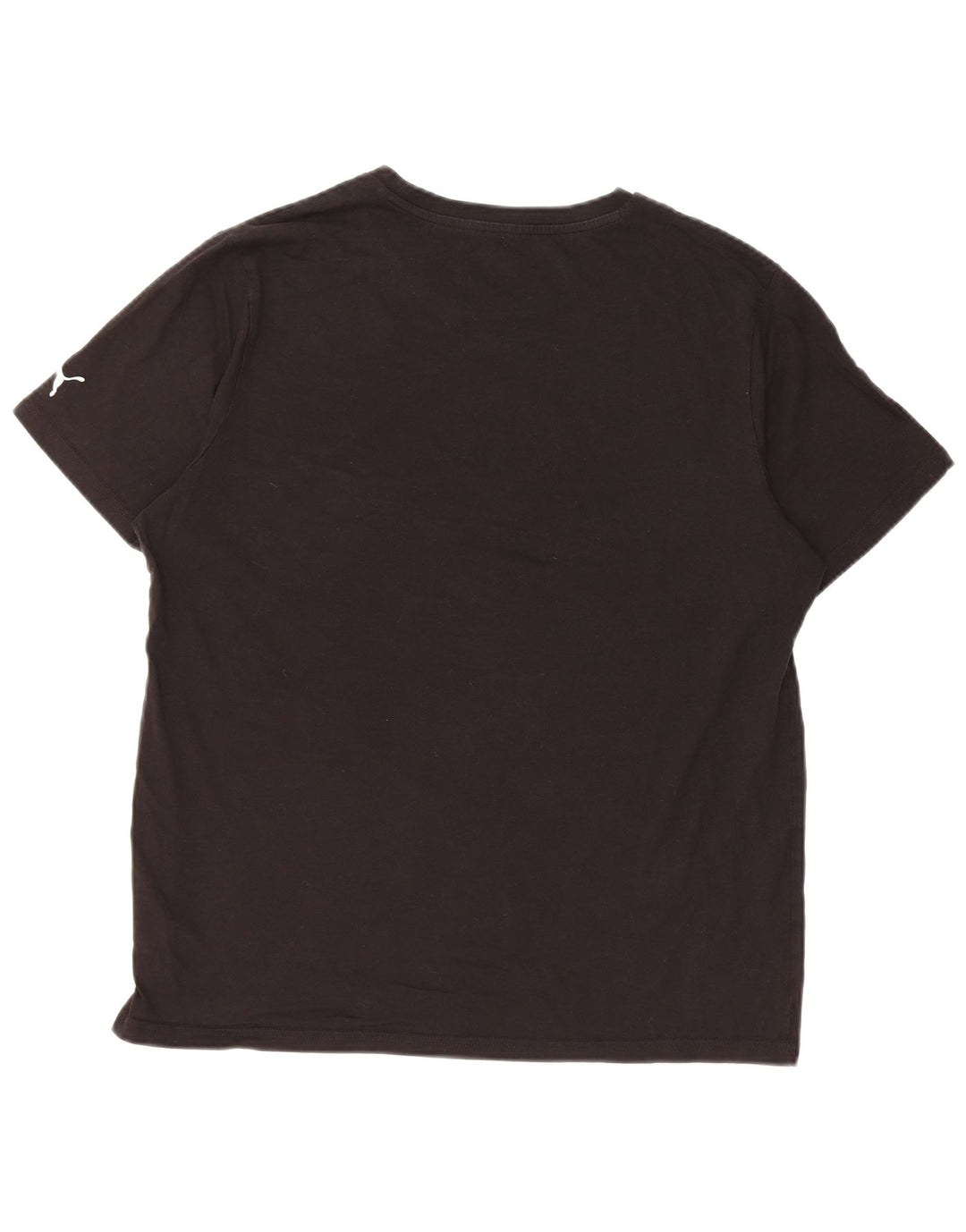 PUMA Mens Graphic T-Shirt Top Large Black Cotton