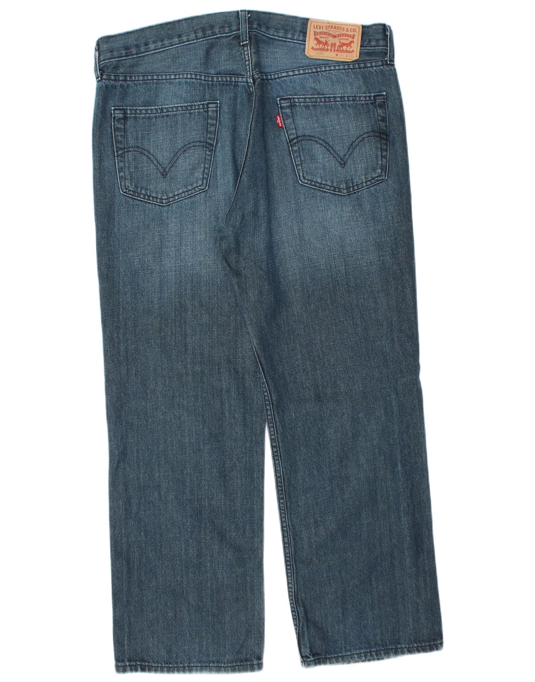 LEVI'S Mens 506 Straight Jeans W36 L28 Blue Cotton