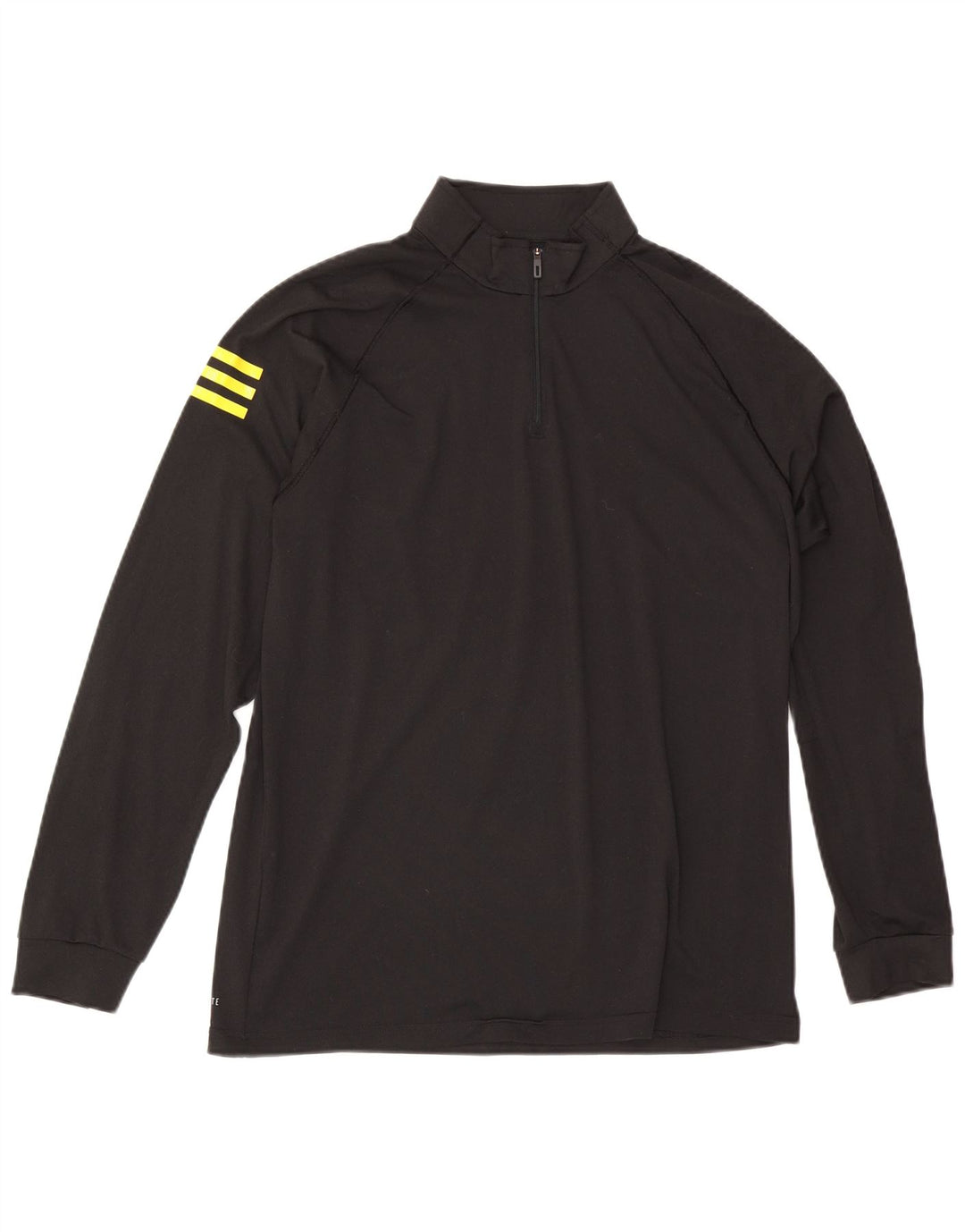 Adidas Herren Climalite Zip Neck Pullover Trainingsanzug Top Medium Schwarz