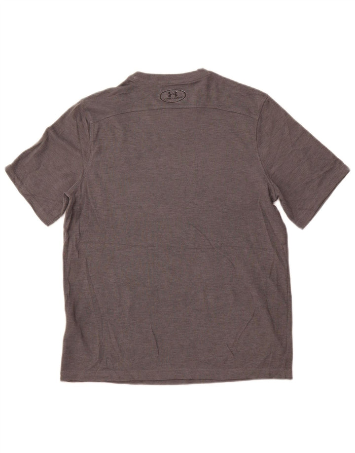 Maglietta da uomo UNDER ARMOUR Cold Gear Top piccola in poliestere grigio