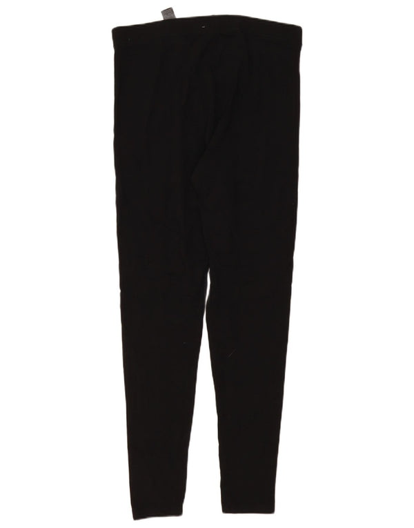 Marks & Spencer Damen Leggings UK 14 Mittelschwarze Baumwolle