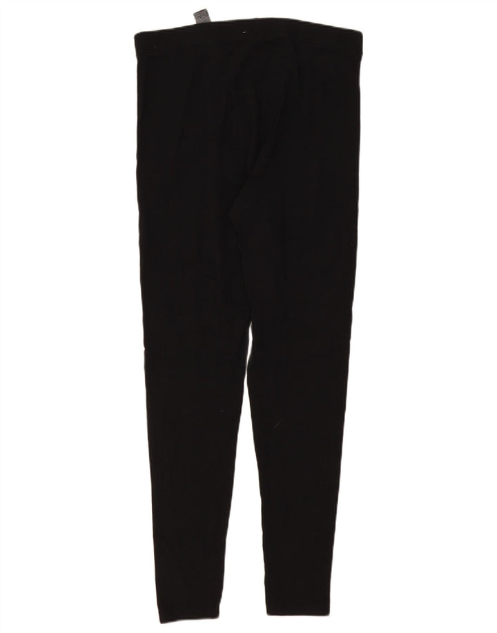 Marks & Spencer Damen Leggings UK 14 Mittelschwarze Baumwolle