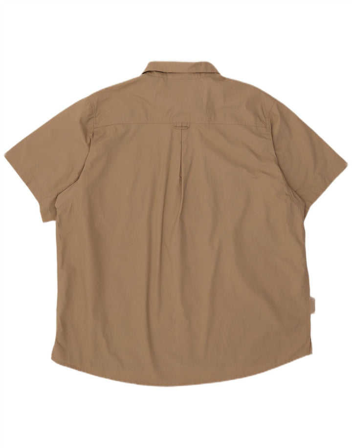 Mountain Warehouse Kortærmet Herreskjorte 2XL Beige Polyester