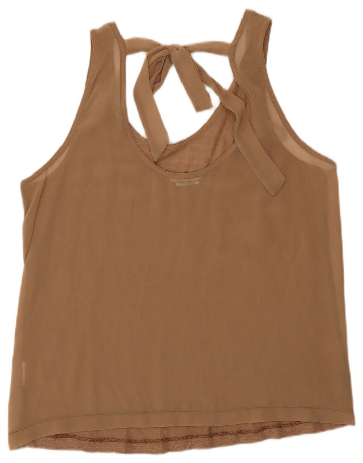 Canotta da donna Benetton UK 12 Lino beige medio