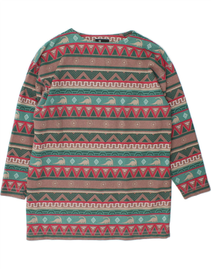 VINTAGE Womens Oversized Sweatshirt Jumper IT 42/44 Medium Multicoloured Vintage Vintage and Second-Hand Vintage from Messina Hembry 
