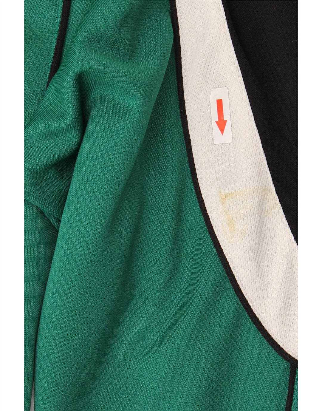 Saller Giacca da tuta grafica da uomo di grandi dimensioni in poliestere color block verde