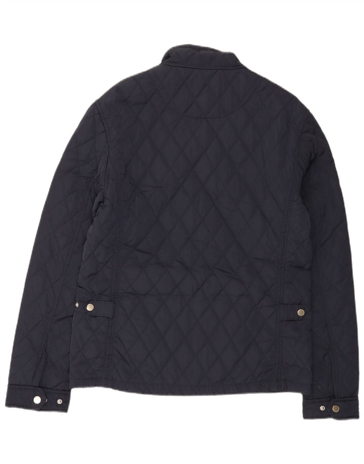 Giacca trapuntata da uomo Zara UK 40 grande in poliestere blu navy