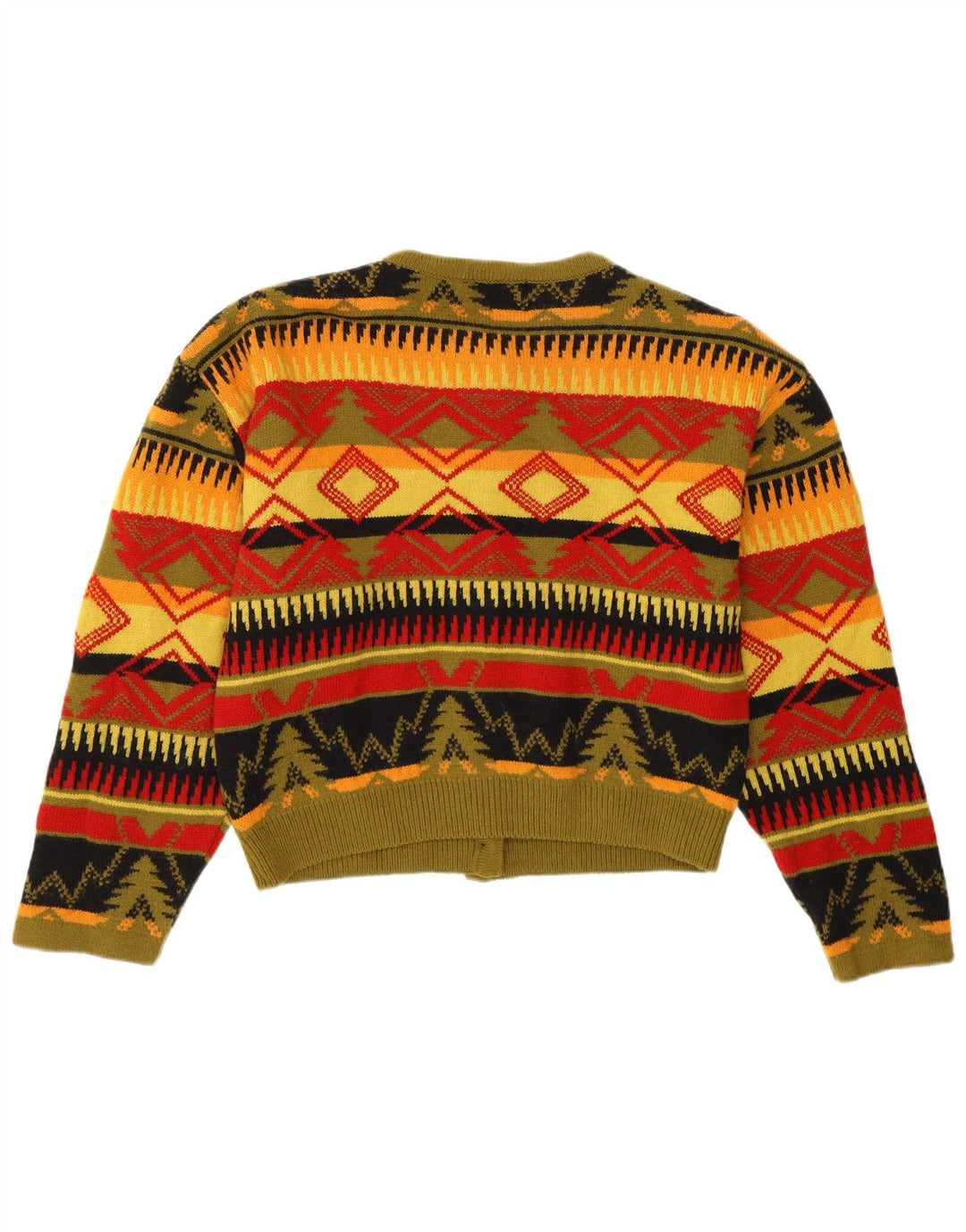 Maglione cardigan corto da donna Byblos IT 40 piccolo geometrico multicolore