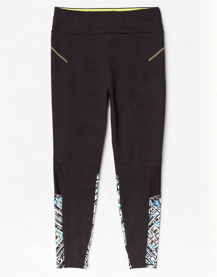 Marks & Spencer Leggings Femme UK 46 Large Noir Géométrique Polyester