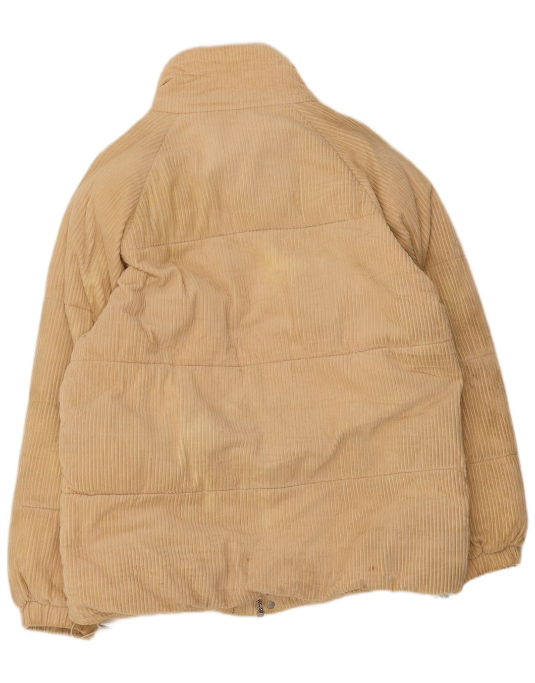 Jaqueta masculina de veludo cotelê Zara UK 38 poliéster bege pequeno