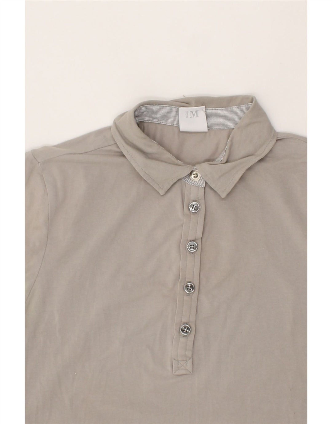 NORTH SAILS Womens Polo Shirt UK 12 Medium Grey Cotton Vintage North Sails and Second-Hand North Sails from Messina Hembry 