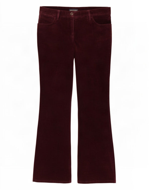 Marks & Spencer Womens Bootcut Corduroy Trousers UK 10 Small W28 L31 Purple