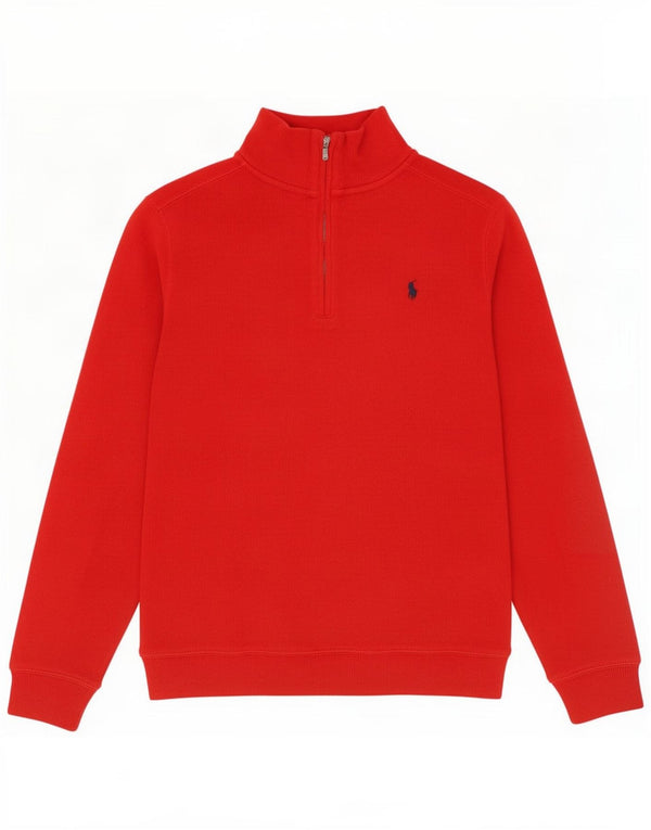 Polo Ralph Lauren Boys με φερμουάρ Μακρύ μανίκι 10-11 ετών Medium Red