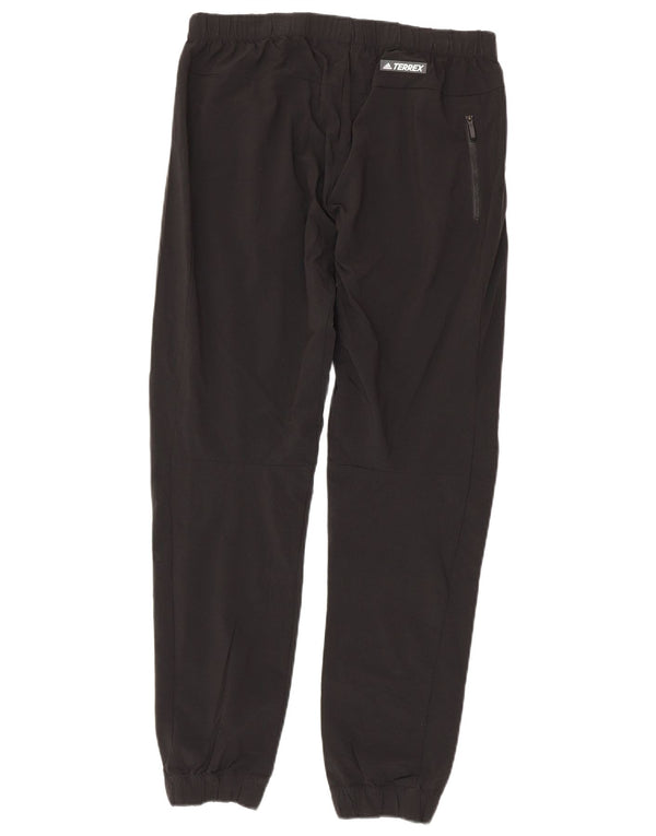 Adidas Pantalon de survêtement pour femme Joggers UK 10 Petit nylon noir