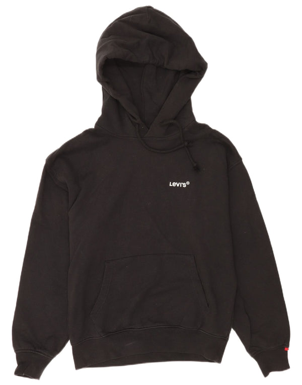 Levi's Mens Relaxed Hoodie Jumper 2XS Black Cotton