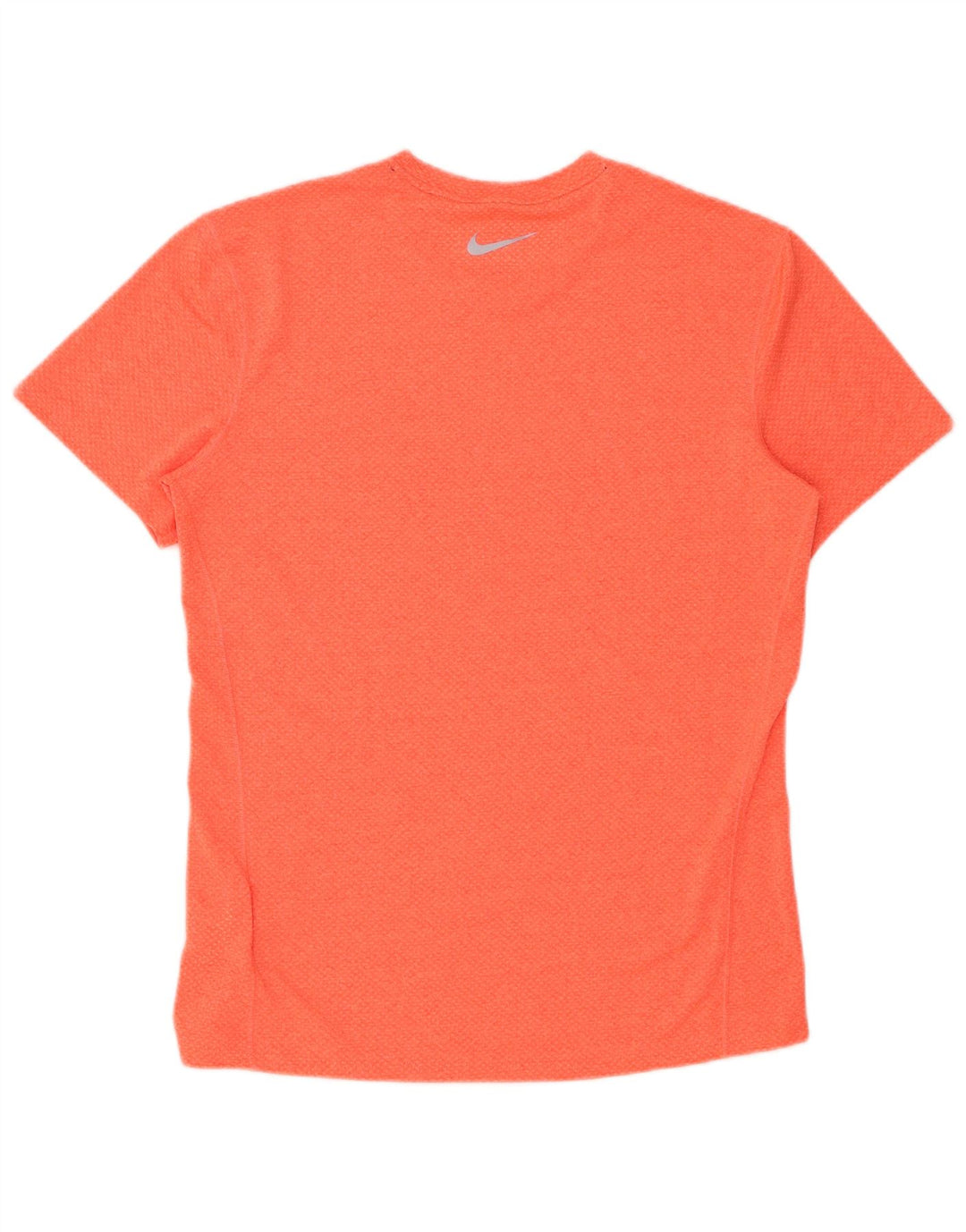 Nike Herre Dri Fit T-shirt Top Medium Orange Polyester