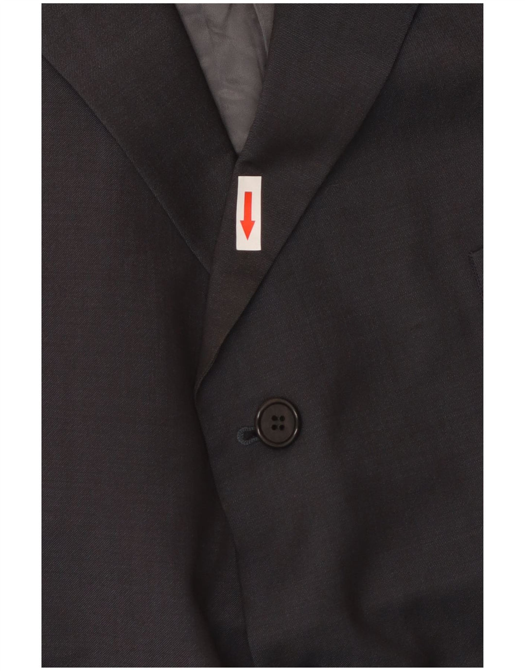 Marks & Spencer Mens 3 Button Blazer Jacket UK 46 3XL Navy Blue Wool