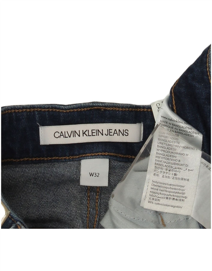 Calvin Klein Herre Denim Shorts W32 Medium Blue Bomuld