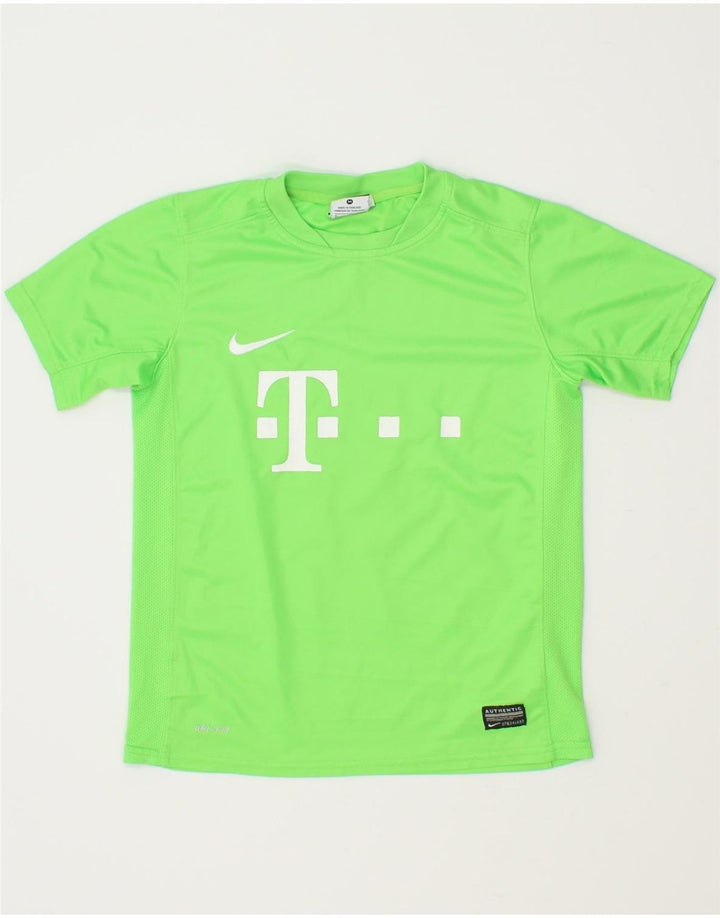 NIKE Boys Dri Fit Graphic T-Shirt Top 10-11 Years Medium Green Polyester Vintage Nike and Second-Hand Nike from Messina Hembry 
