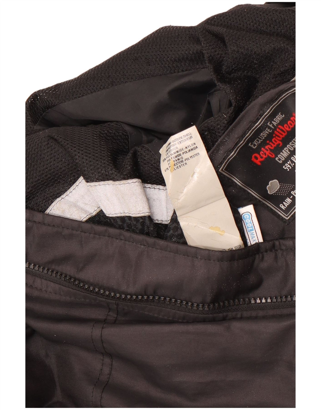 Refrigiwear Mens Rain Jacket UK 38 Medium Black Polyamide