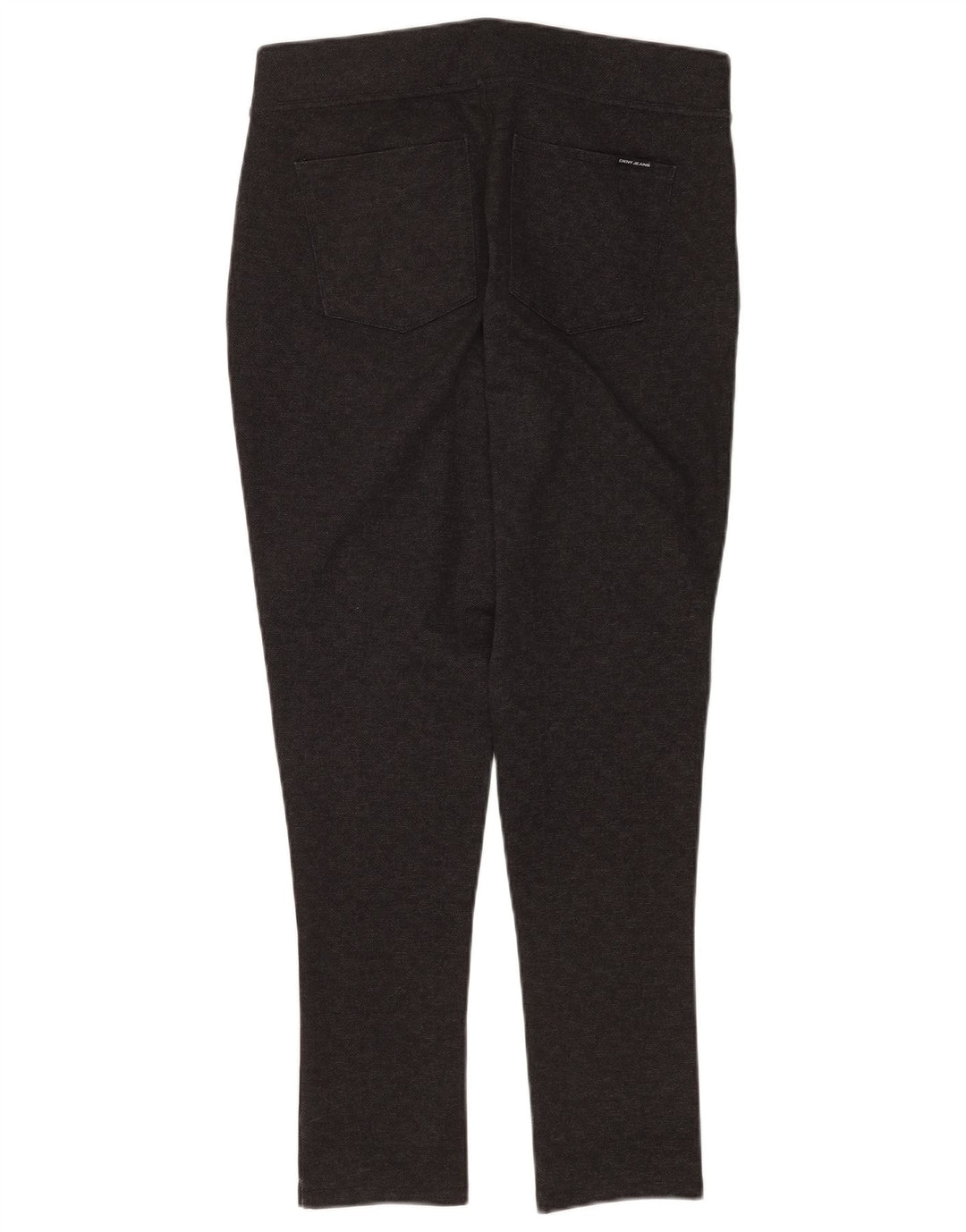 Dkny Womens Skinny Casual Trousers Medium W30 L28 Grey Check Polyester