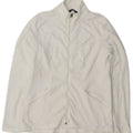Marks & Spencer Fleecejakke til kvinder UK 14 Stor hvid polyester
