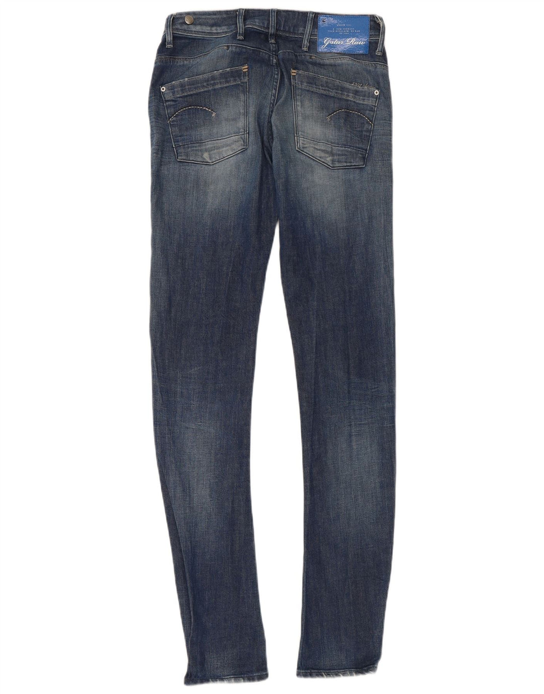G-STAR Womens Super Slim Jeans W28 L34 Blue Cotton